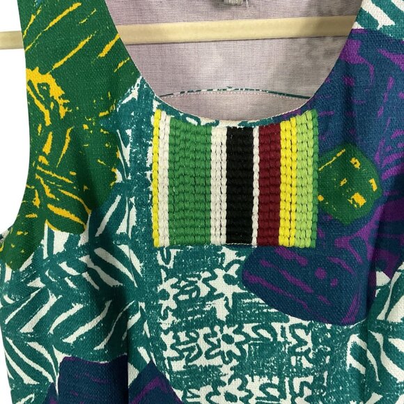 Anthropologie | Vanessa Virginia Graphic Hibiscus shift dress, US size 0, Pocket - Picture 9 of 14